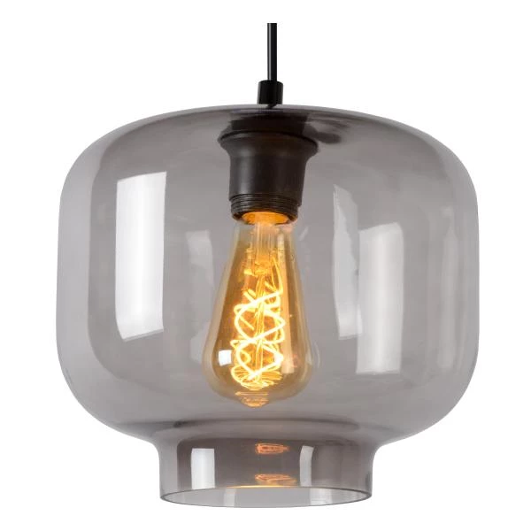 Lucide MEDINE - Pendant light - Ø 25 cm - 1xE27 - Smoke Grey - detail 2